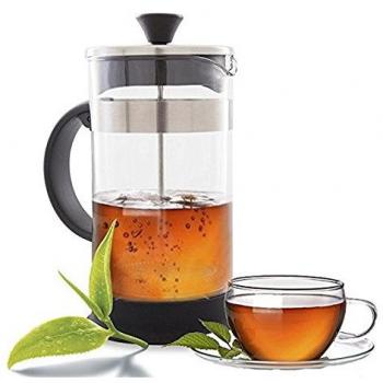 Prensa francesa para café, té expreso, limpieza sencilla, sistema de filtro de calidad, cristal y acero inoxidable, bote resistente al calor y portátil