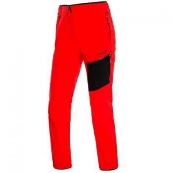 Trangoworld Saro Pant. Largo, Mujer, Rojo/Negro, M
