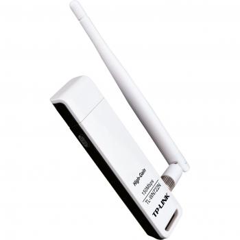 TP-LINK TL-WN722N 150 Mbps High Gain Wireless USB Adapter - White