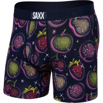 Bóxer de hombre Saxx Vibe Super Soft lila amarillo negro - S