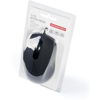 Ratón óptico Modecom MC-M10 Negro - Ergonómico y Preciso