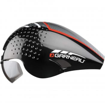 Louis Garneau Tribal Casco, color negro/rojo, tamaño S