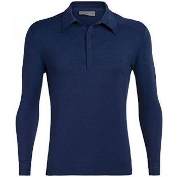 Icebreaker Saige Rugby - Camiseta de manga larga, color azul oscuro, tamaño medium