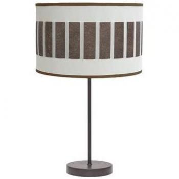 Lámpara de Sobremesa Alto Ivanna 1xE27 Marrón/Blanco Óxido 62x30x30 cm