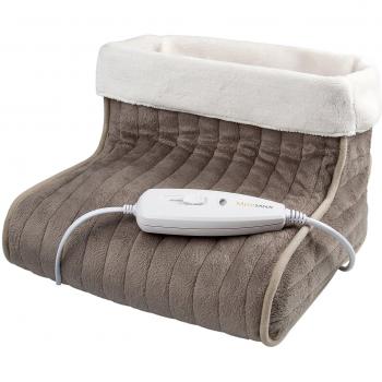 Medisana FWS - Calientapiés, con protección sobre el calentamiento, color gris y blanco