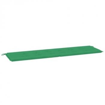 Cojín para banco de jardín, tela Oxford verde, 180x50x3 cm, antideslizante e impermeable
