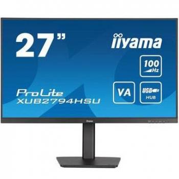 Iiyama ProLite XUB2794HSU-B6 27 Full HD VA LED Monitor with AMD FreeSync, Flicker-Free, Ultra Slim Bezel