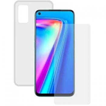 Pack Contact Funda Flexible Transparente + Protector de Cristal Templado para Realme 7 Pro