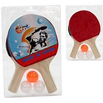 JUINSA - Juego Ping-Pong 2 Raquetas con 3 Bolas