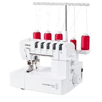 Máquina de Coser Coverlock Brother CV3550 con Puntada de Cubierta, Enhebrado Fácil y Tensión Automática