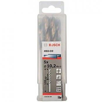 Bosch 2 608 585 899 - Pack de 5 brocas metálicas HSS-Co, DIN 338