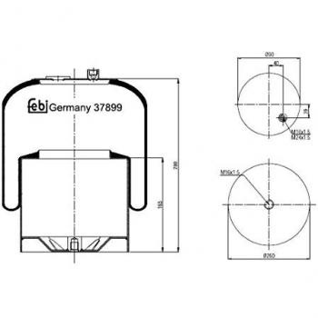 Fuelle de suspensión neumática FEBI BILSTEIN 37899