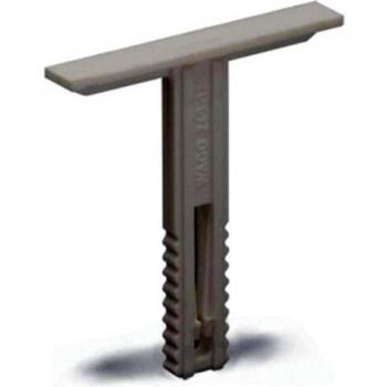 WAGO 249-120 Group Label Holder Set (25 pcs) - White, Adjustable Height, Snap-in Mounting