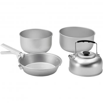 Easy Camp Adventure Cook Set M - Silver Aluminum Camping Cookware