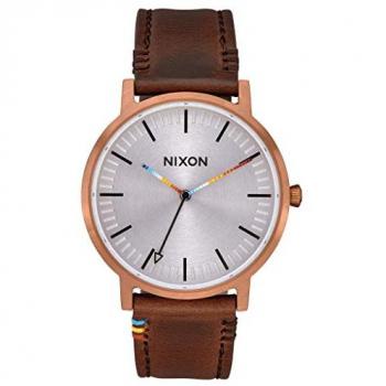 Reloj de Hombre Nixon THE PORTER (Ø 40 mm) - Cuarzo analógico, Correa en Cuero Genuino, Modelo A1058-3173-00