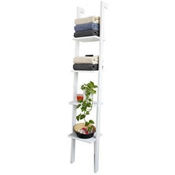 Estante de Escalera Moderno SoBuy de 4 Niveles - Blanco