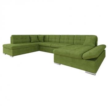 Sofá rinconero Bergen Comfivo 150, con función de descanso, caja de ropa de cama, brazos regulables, tamaño 345x205x76cm