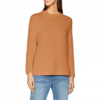SELECTED FEMME Slfregina LS Knit O-Neck, suéter para Mujer, Beige Camel, 42