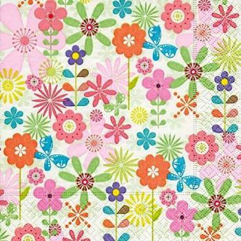 Paper + Design Servilletas Diseño fácil Flores 33 x 33 cm 2