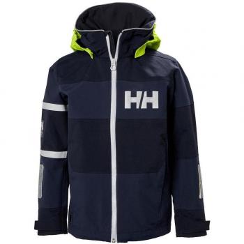 Helly Hansen JR Salt Coast Jacket - Chaqueta, Unisex Infantil, Azul