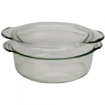 Tecnhogar SIMAX. Round heatproof Dish with Lid 1,8L 01701, 1.5 litros, Vidrio, Transparente
