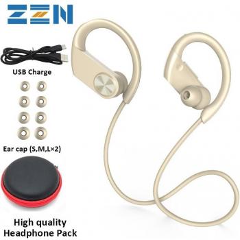Auriculares deportivos inalámbricos ZZN con Bluetooth 5.0, cuello colgante, resistentes al agua IPX7, micrófono y cancelación de ruido
