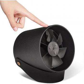 Ventilador de Mesa con dos Hojas Turbo Muy Silenciosas Qoosea Smart Touch Ventilador USB Pequeño Ventilador para Escritorio, Computadoras de Escritorio, Computadora portátil, Computadora, Oficina, Dormitorio