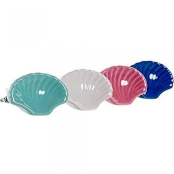 Pomo Dkd Home Decor Concha Metal Gres (4 Pcs