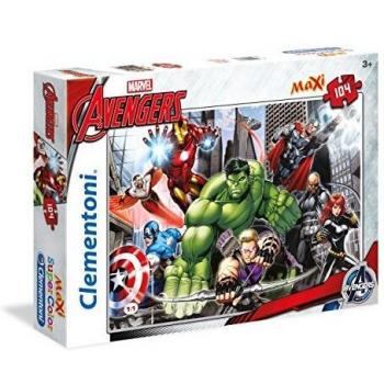 Clementoni-Marvel The Avengers Pingüinos De Madagascar Puzzle, 104 Piezas, Color