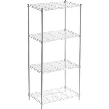 Estantería Metálica con Rejilla Catterhouse Klaus 120 - 56x35x120 cm, Estantería de Almacenaje Color Blanco, 4 Baldas, Soporta hasta 140 kg