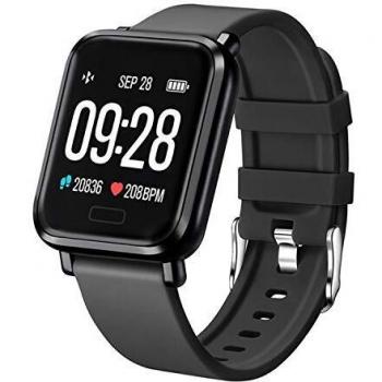 Tipmant Reloj Inteligente Mujer Hombre Smartwatch Pulsera de Actividad Inteligente Impermeable IP68 Pulsómetros Podómetro Monitor de Sueño Calorías para iPhone Android Xiaomi Samsung Huawei