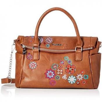 Desigual Loverty, Bolso Para Mujer. 24x16x29,5 cm U Marron