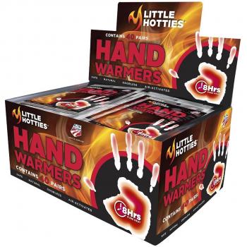 Little Hotties Hand Pocket Glove Warmers Winter Season Bulk Pack-40 Calentadores de Manos, Negro, 40 Pairs