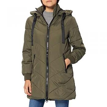 Chaqueta de Plumas JDY Skylar con Capucha, Color Gris, Corte Regular, Talla XL para Dama