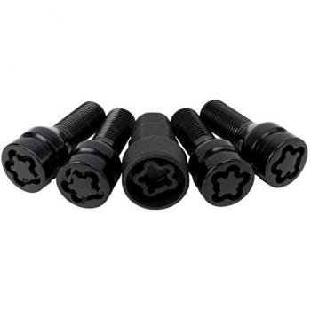 Juego de 4 Tornillos Antirrobo para Llantas BC Corona TOR9951 M14 x 1,25 con Asiento Cónico, Multicolor, 14x125 L28 17/19