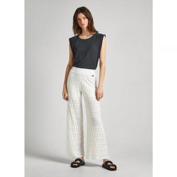 Pantalones Pepe Jeans Mujer Goldie Blancos