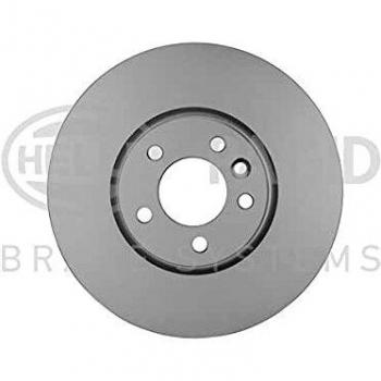 Disco de freno HELLA 8DD 355 129-251 - Alto carbono, recubierto, 340mm, 32.2mm, interior ventilado, compatible con VOLKSWAGEN Transporter 5 y