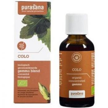 Purasana Colo Gemoterapia 50ml - Suplemento líquido de gemoterapia, formulado con extractos naturales, ideal para el equilibrio emocional y energético, presentado en frasco de 50 ml