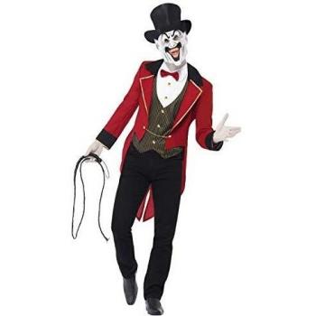 Smiffy'S 44007L Disfraz De Jefe De Pista De Circo Siniestro, Rojo, L - Tamaño 42-44