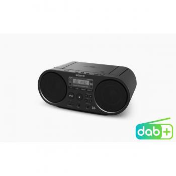 Sony ZSPS55B - Grabador de radio DAB/FM con reproducción de CD/CD-R, Negro