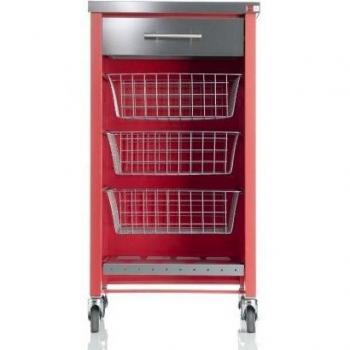 DON HIERRO - Carro de cocina con ruedas, verdulero CHELSEA, encimera en Acero Inoxidable