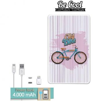 Becool® - Batería Externa Power Bank 4000 mah + Gratis 1 cable USB-MicroUsb