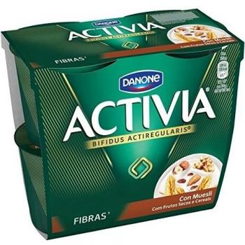Activia Fibras Muesli 4x120 g