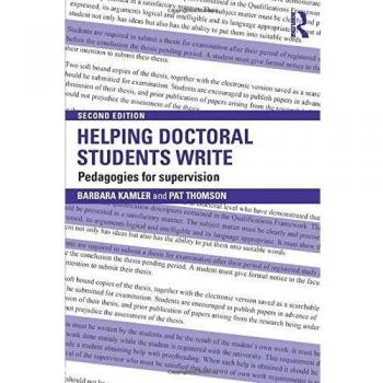 Helping Doctoral Students Write: Pedagogies for supervision