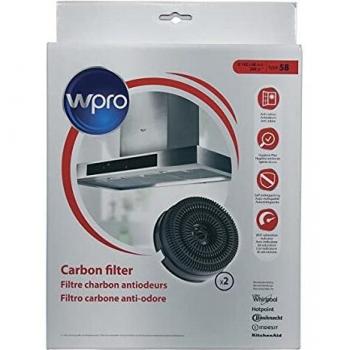 Filtro de carbón activo WPRO AKB 000/1 (2 unidades) tipo 58 para campana extractora Whirlpool