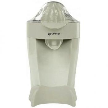 Grunkel - XP-60 - Exprimidor Naranjas o Citricos Eléctrico, Filtro de Pulpa, Función Start & Stop, Doble Sentido de Giro, Doble Cono y Cubierta Antipolvo - 60W - Blanco