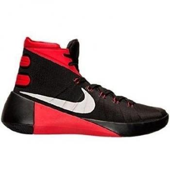 Nike Hyperdunk 2015, Zapatillas de Baloncesto para Hombre, Negro/Plateado/Rojo