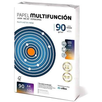 Folios A4 90g - Paquete de 100 Hojas, Papel Multiusos para Impresoras Láser e Inyección, Ideal para Oficina y Material Escolar