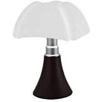 Lámpara de mesa portátil LED Minipipistrello USB/touch, marrón, recargable y regulable