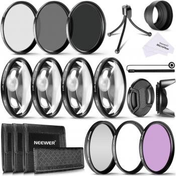 Neewer Kit Filtro Lente 58mm Cámara,Filtros Aproximación